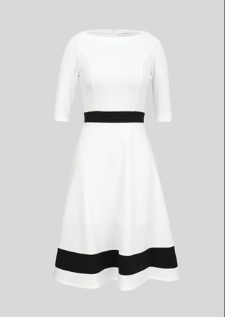 Anna Field Colorblock Etuikleid White/Black – Swing