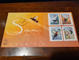 Namibie - Rare enveloppe philatélique oiseaux d'Afrique!