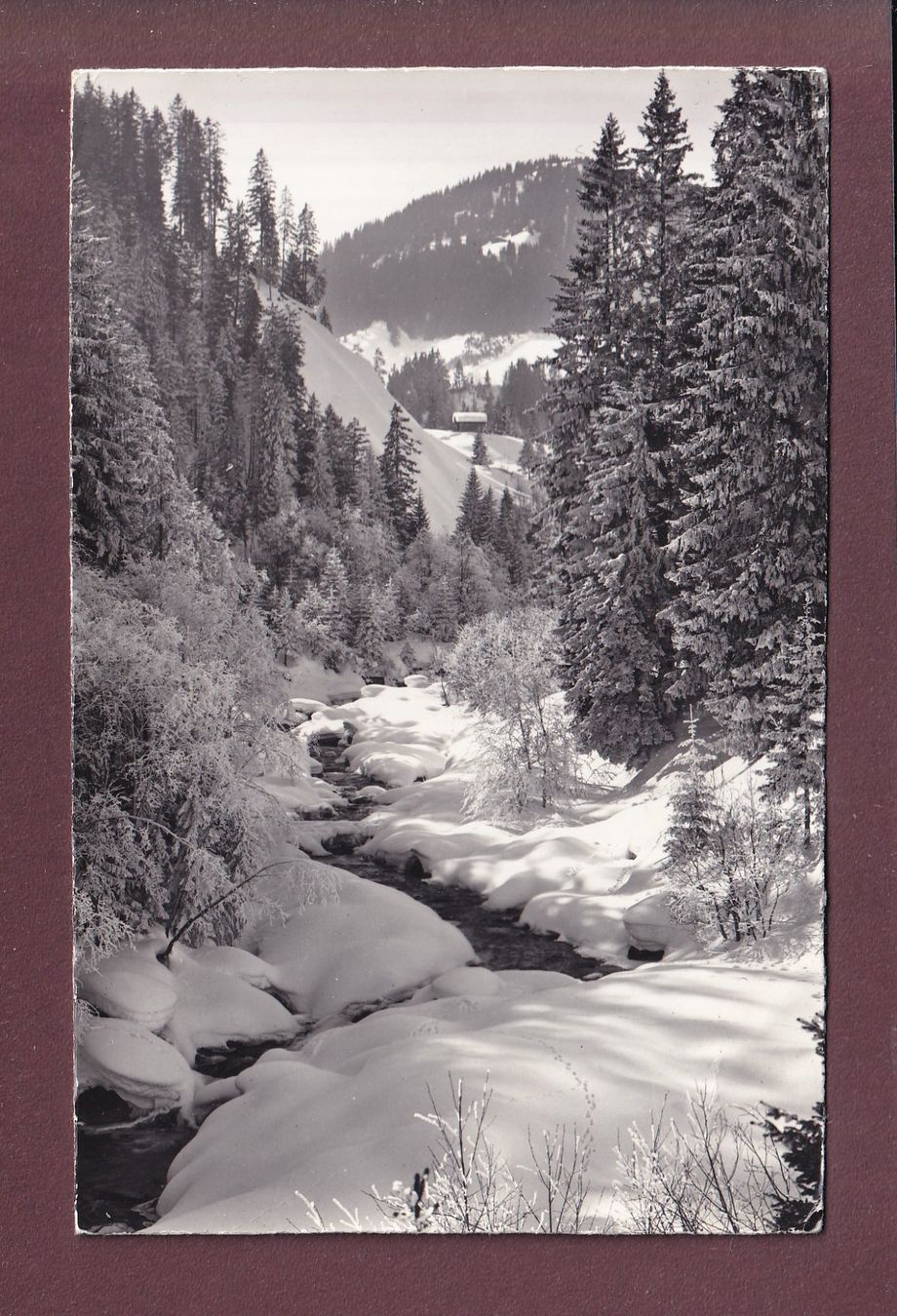 Cartoline postali: Adelboden - Winterlandschaft am ALLENBACH – Usato da Pully venduto da nicecards