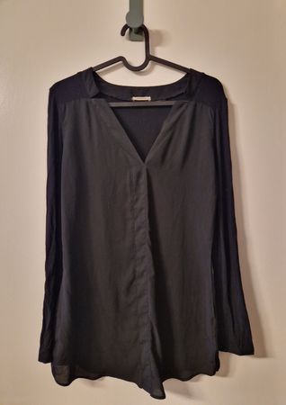 Elegante Damenbluse, schwarz, S
