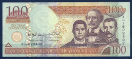 DOMINIKANISCHE REPUBLIK - 100 PESOS DOMINICANOS 2011 - UNZIR