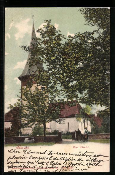 Cartoline postali: AK Aeschi, Die Kirche, 1903 – Usato da Berlin venduto da bartko-reher