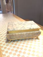 Art Deko Schmuckschatulle Onyx Messing um 1930j Top
