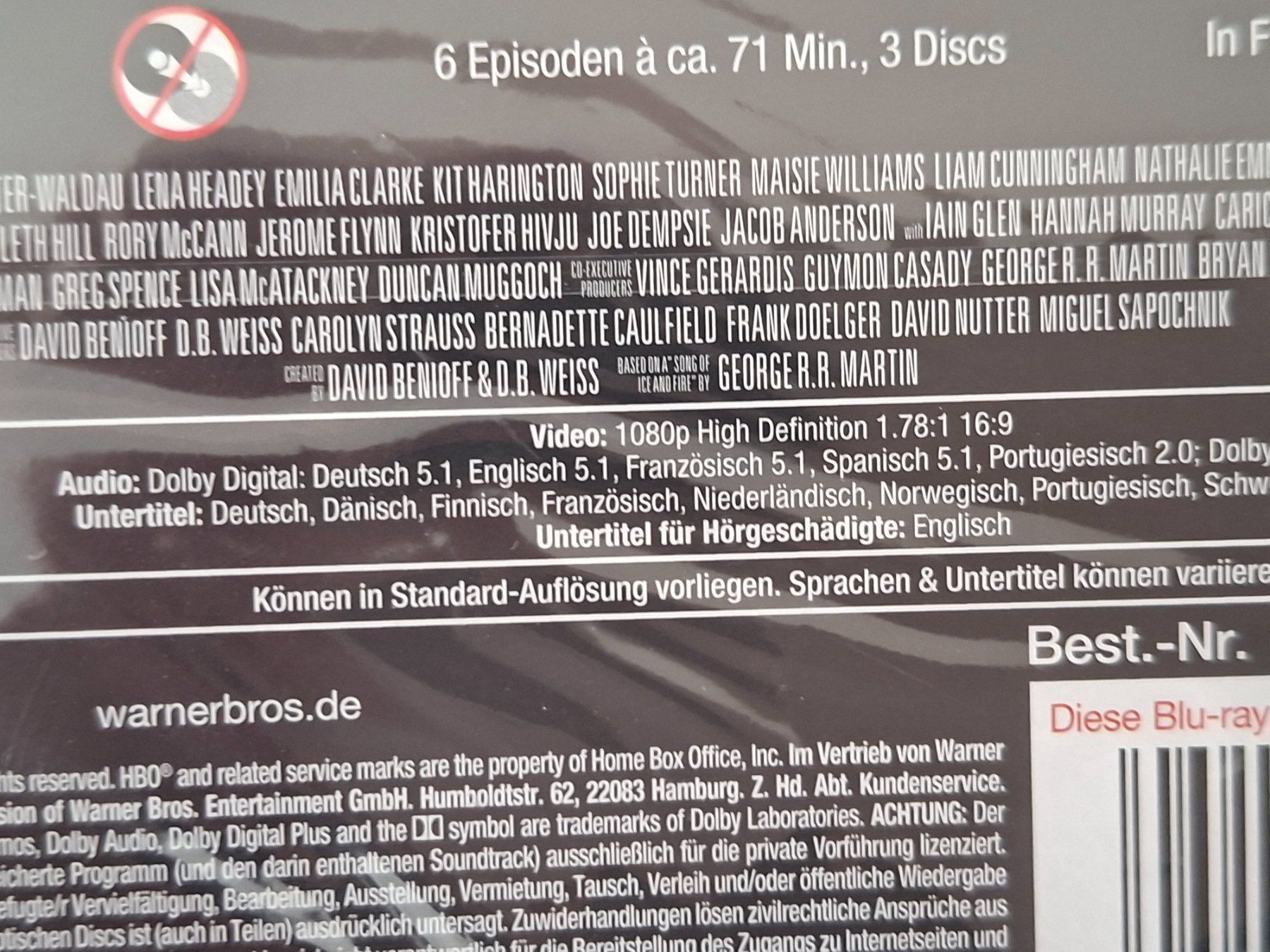 Tutti i DVDs: GAME OF THRONES 1 - 8  BLURAYs  (SPECIAL - EDITION!) – Usato da Aesch BL venduto da Burschi59 3