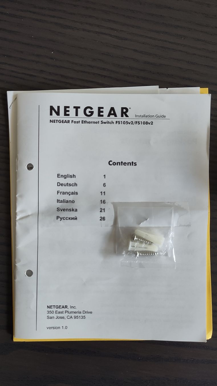 Netgear Hub & Switch: Netgear FS105 Fast Ethernet Switch 5-Port mit Netzteil – Usato da Birmensdorf ZH venduto da crabalocker67 2