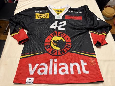 SC Bern Gameworntrikot Junioren Nummer 42 Grösse M