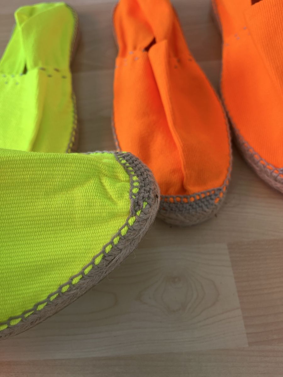 Scarpe da uomo: Zwei Original Espadrilles - Espadrillas Gr. 43 Orange & Gelb – Nuovo (secondo la descrizione) da Zug venduto da Nickwalks999 3