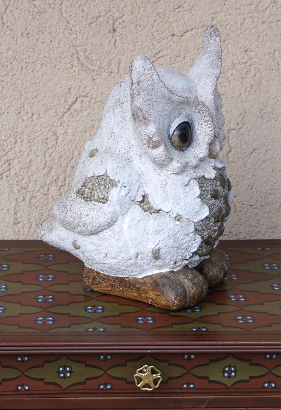 Figuren: Deko grosse Eule - Dekofigur 36cm – Gebraucht aus Meggen von Brockitare 3
