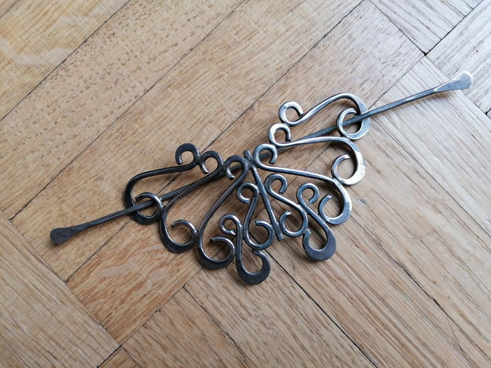 Damen-Haarspange Mit Schmetterling – Silberfarbene Vintage-Haarspange, 9 Cm, Perfekt Als Geschenk