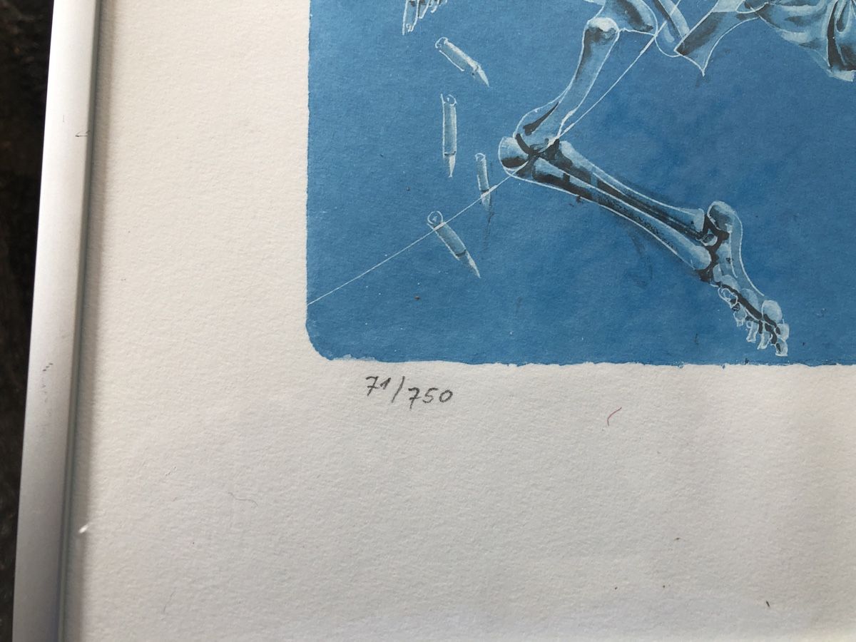 Grafiken & Lithographien: Lithographie de Hans Erni 71/750 signée  – Gebraucht aus Court von  3