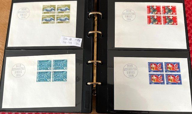 Alle Briefmarken: 1964 Werbemarken 4er Block Serie ET – Gebraucht aus Häusernmoos von Koi-Gartenteich