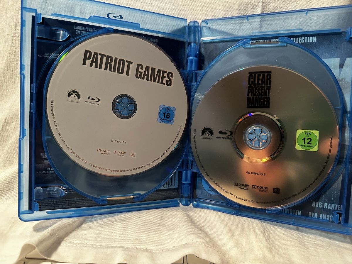 Tutti i DVDs: Jack Ryan Blu-ray Collection - 4 Filme – Usato da Zollikofen venduto da hekote 3