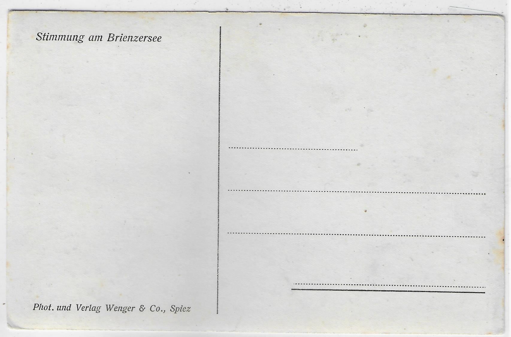 Cartoline postali: Stimmung am Brienzersee – Usato da Ettingen venduto da Kartenplanet 1