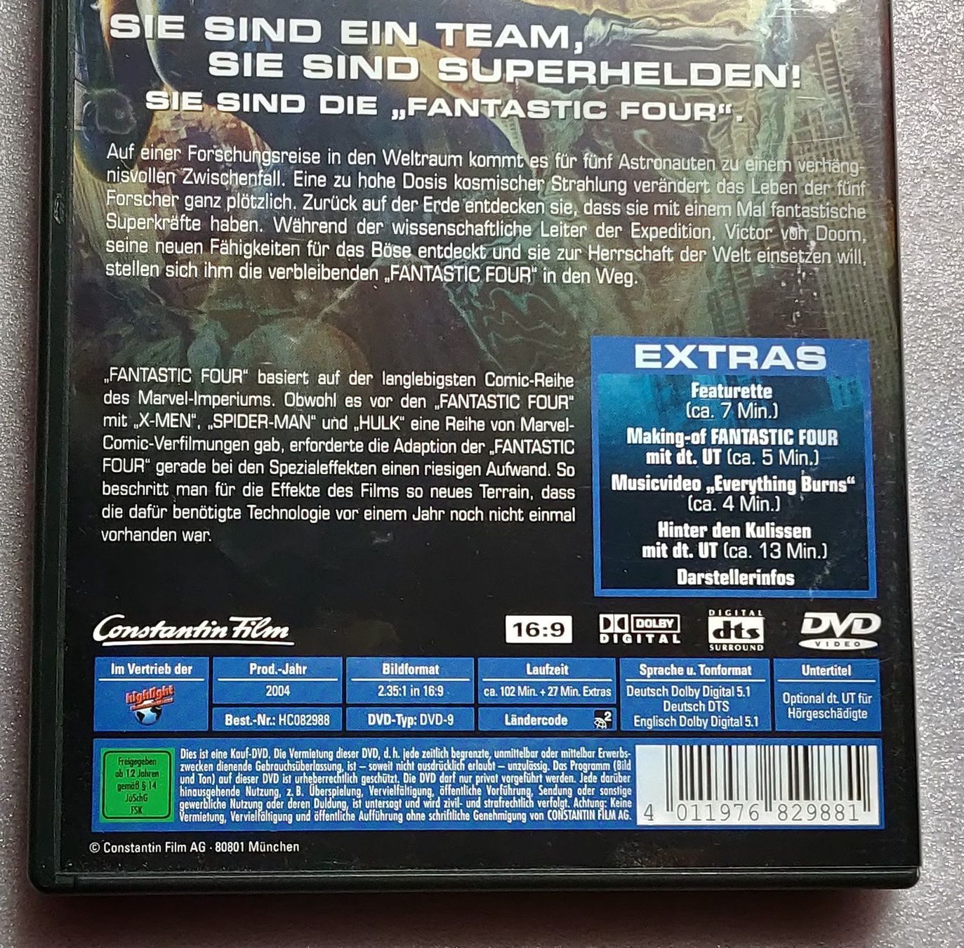 Tutti i DVDs: Fantastic Four / DVD – Usato da Zollikofen venduto da Blackie 3