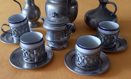 Zinn kaffe  tee Set