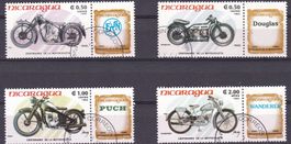 4 Timbres Nicaragua Moto 1985 Obl.