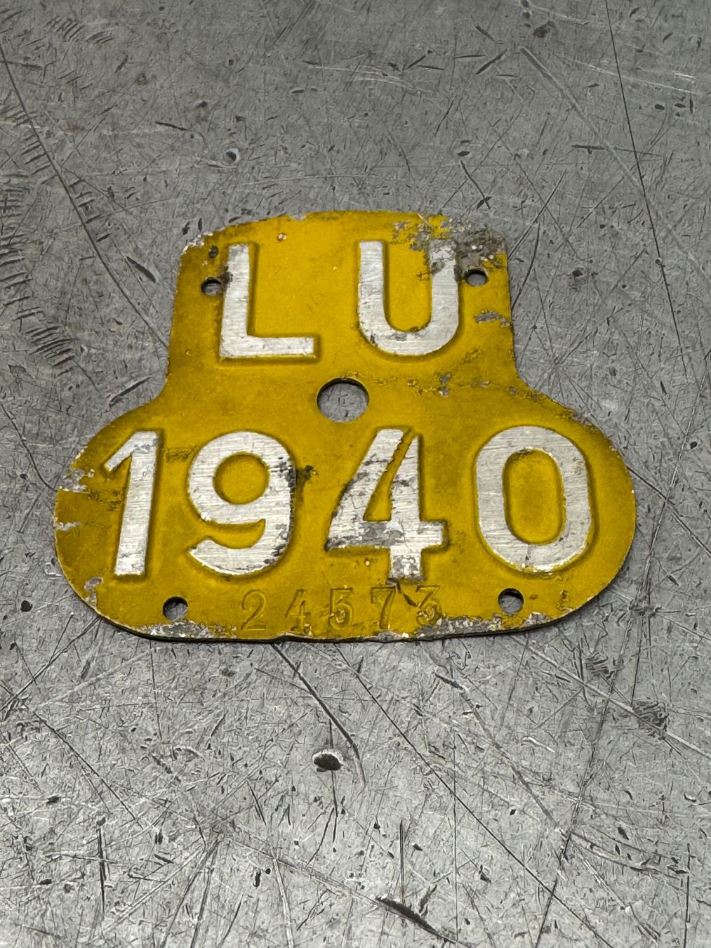 Ecriteaux: Velonummer LU 1940 – D'occasion à wallisellen par Simbadog 2