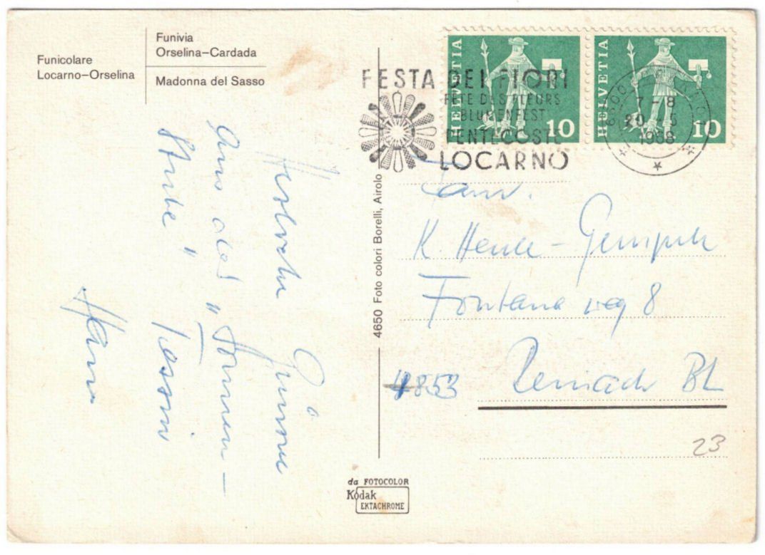 Cartoline postali: Locarno - 3 Bild AK – Usato da Binningen venduto da Mountainrider 1