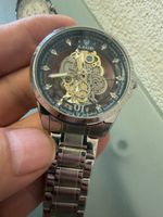 LIGE Skeleton Herrenuhr – Silber – Funktionsfähige 