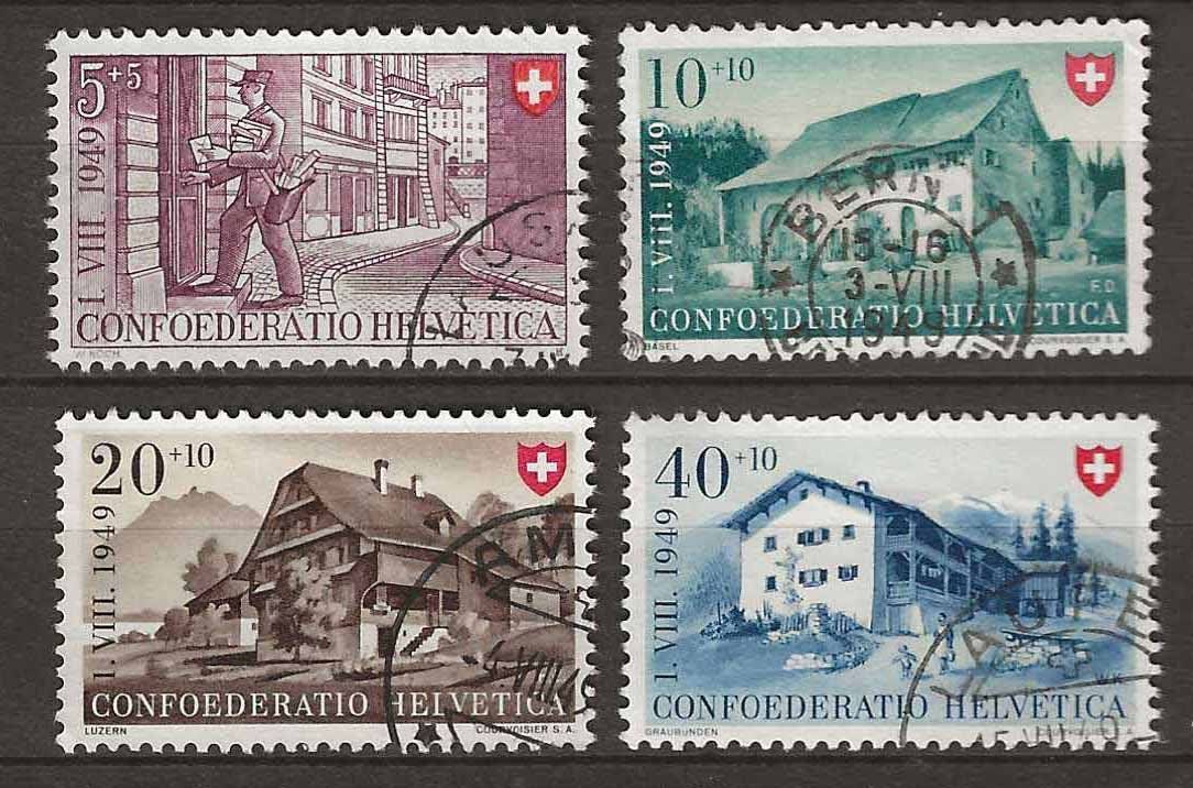 Tutti i francobolli: PP049 - Pro Patria 1949 obl. – Usato da Trélex venduto da Phil_Albert