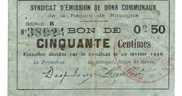 Frankreich 50 Centimes 1916 Serie B SS+