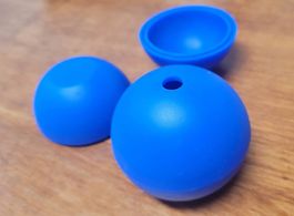 Silikonform Kugel für Eiskugeln, 6 cm, 4 Stück