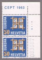 1963_401_Frühe EUROPA CEPT-Ausgabe_Verschlungene Bänder_Paar