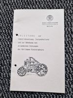 Betriebsanleitung Hürlimann 1-Zylinder Traktor Nachdruck