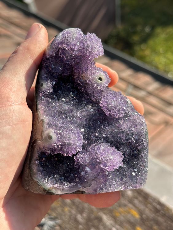 Einzigartige, wunderschöne Amethyst Druse, 583g 9