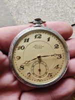 Leonidas Prima Schweizer Taschenuhr, ca. 1930, 800er Silber