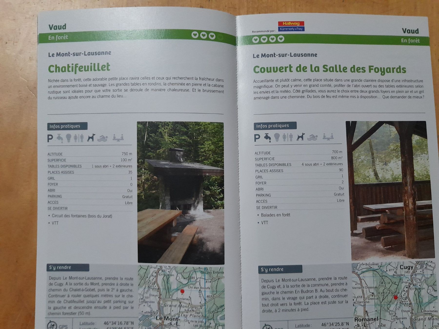 Libri: Le guide des places de pique-nique – Usato da Grolley venduto da Montana78 3