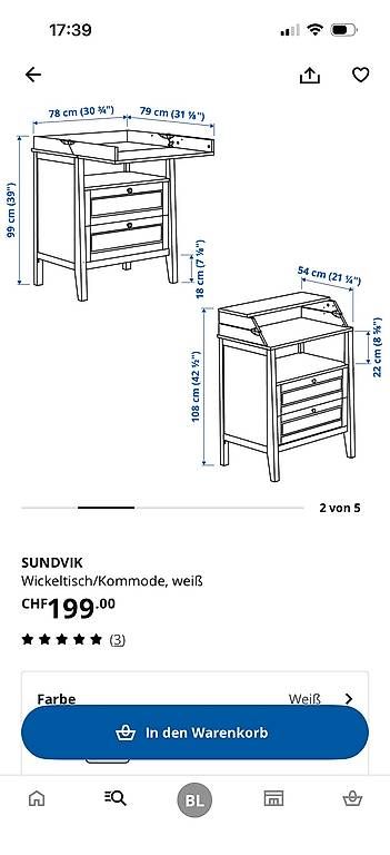 Ikea Wickeltisch & Zubehör: Ikea Sundvik Kinderzimmer – Gebraucht aus Kerns von LaBrigusz 3