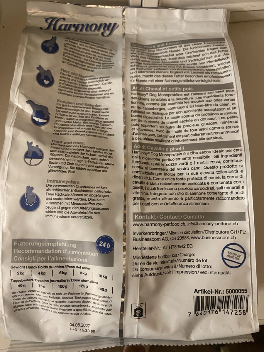 Futter: Hundefutter Harmony – Neu (gemäss Beschreibung) aus Seewen SZ von shaky01 2