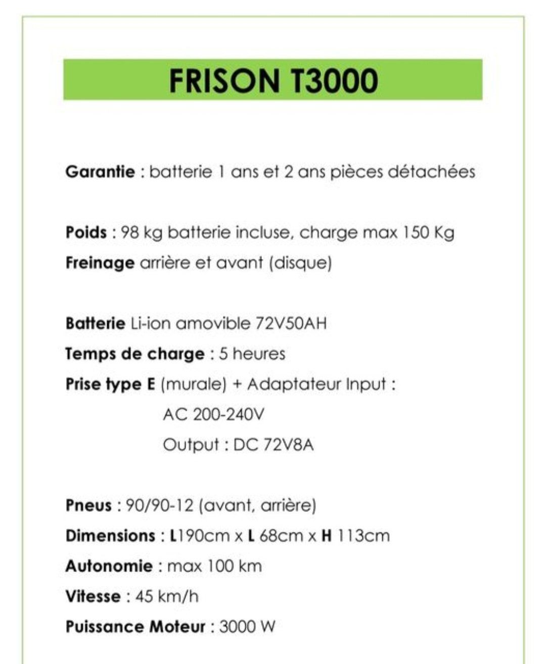Scooters: E-Scooter Frison scooter électrique t3000 – Neu (gemäss Beschreibung) aus Penthaz von Sosotroc 1