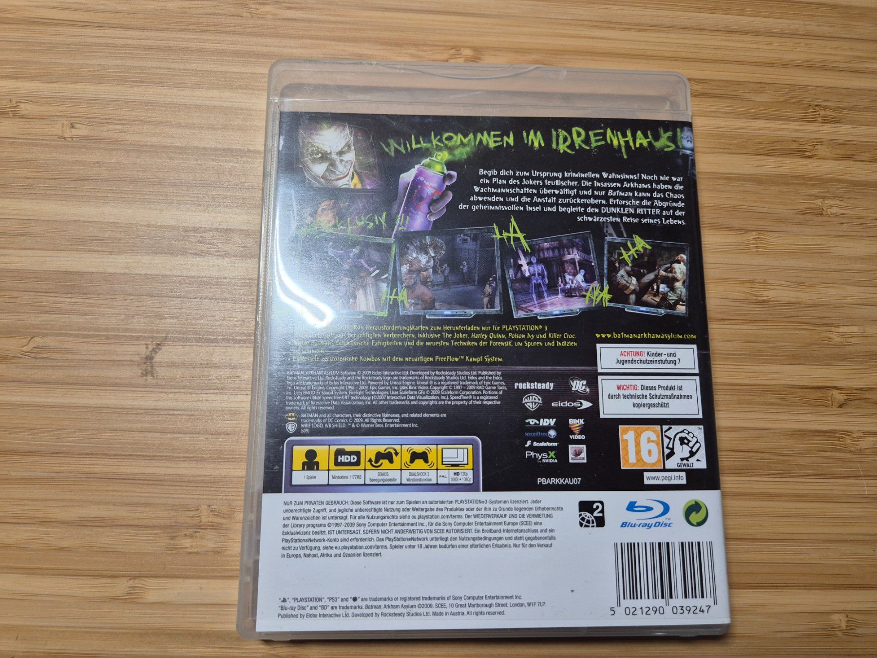 Spiele: Batman Arkham Asylum für Ps3 – Gebraucht aus Ried-Muotathal von Kaegi16 2