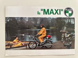 Original Puch Maxi Prospekt – Maxi Luxe / 2 Vitesses