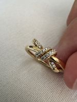 Tiffany Knot Ring Yellow Gold Diamonds 750 Au