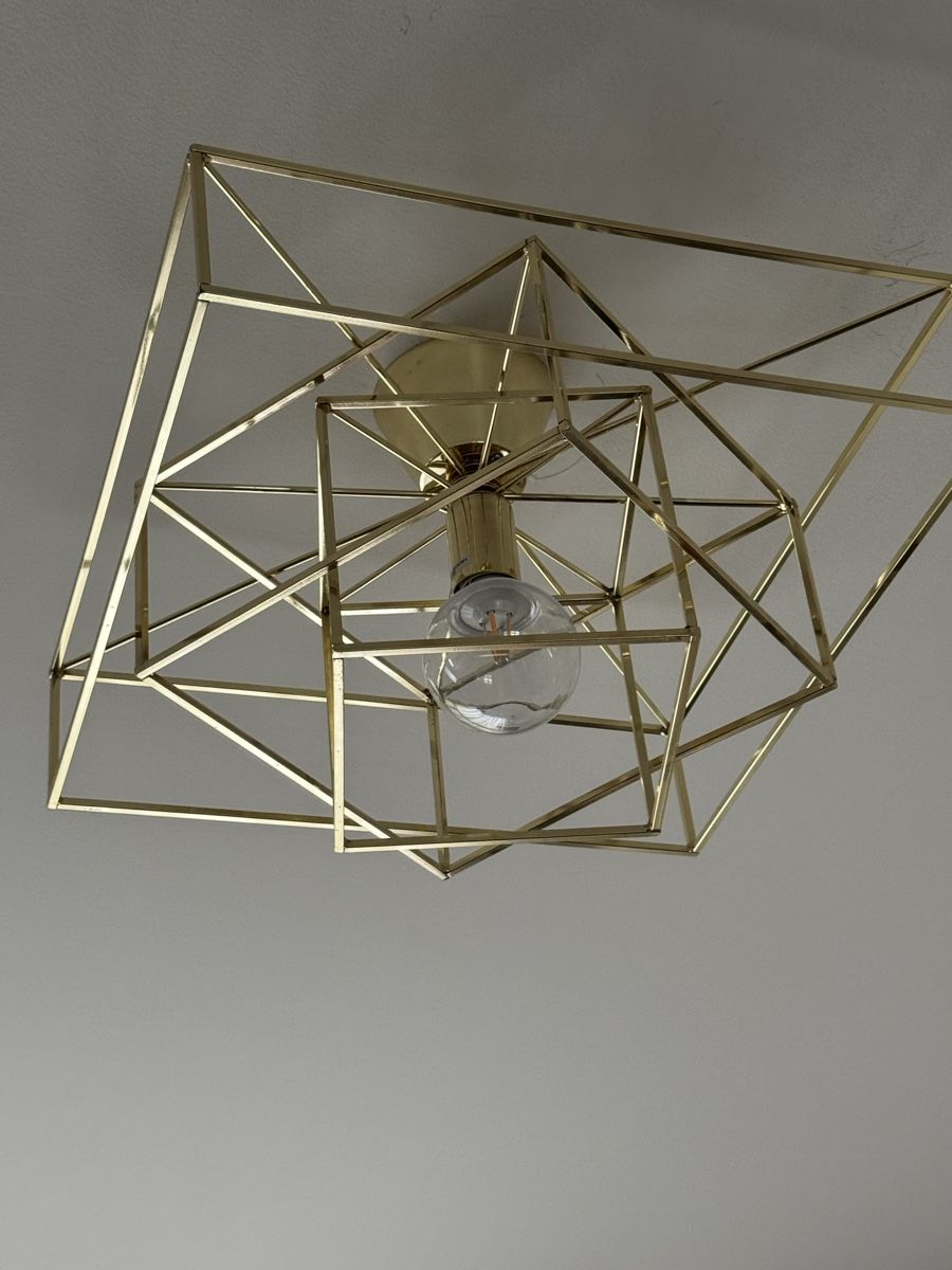 Westwing Lampadari & plafoniere: Deckenlampe CUBE Gold Westwing – Usato da Pfeffingen venduto da Twoa 3