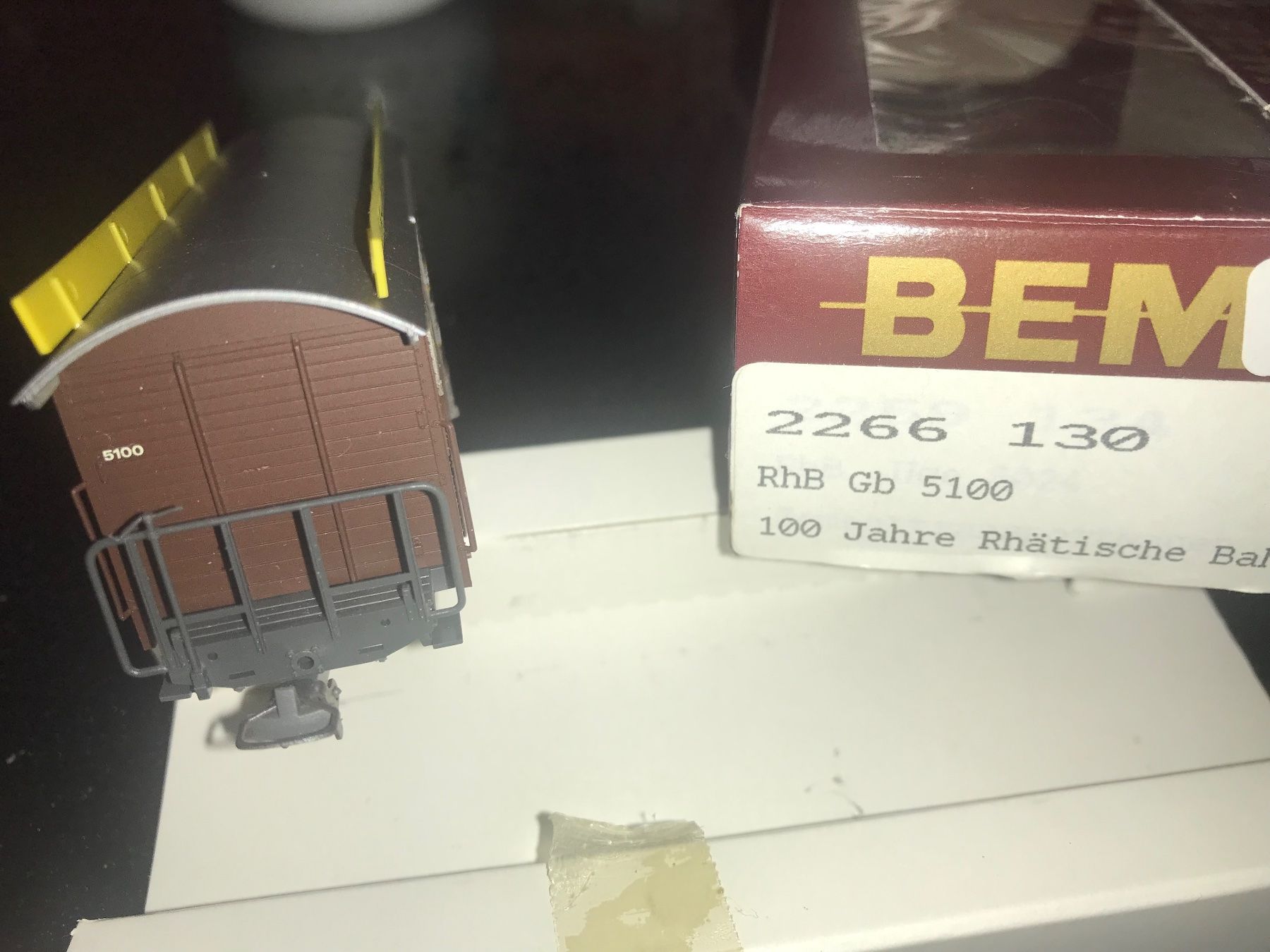 Bemo Modellini di ferrovie: 7 neuwertige Güterwagen RhB , mit OVP – Nuovo e nell'imballaggio originale da Glis venduto da 1Hector1 5