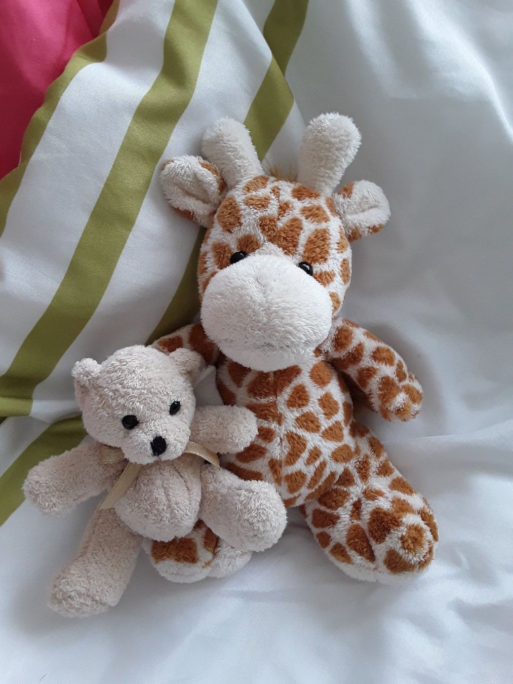Giocattoli: Kleine Stoffgiraffe und Bärli – Usato da Wattwil venduto da tannenmeise73