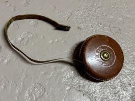 Massband Leder Gehäuse HELVETIA Vintage Rollmassband