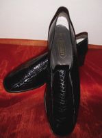 Lackleder - Schuhe, Schwarz, Gr. 7.5 G/41 * fasan *