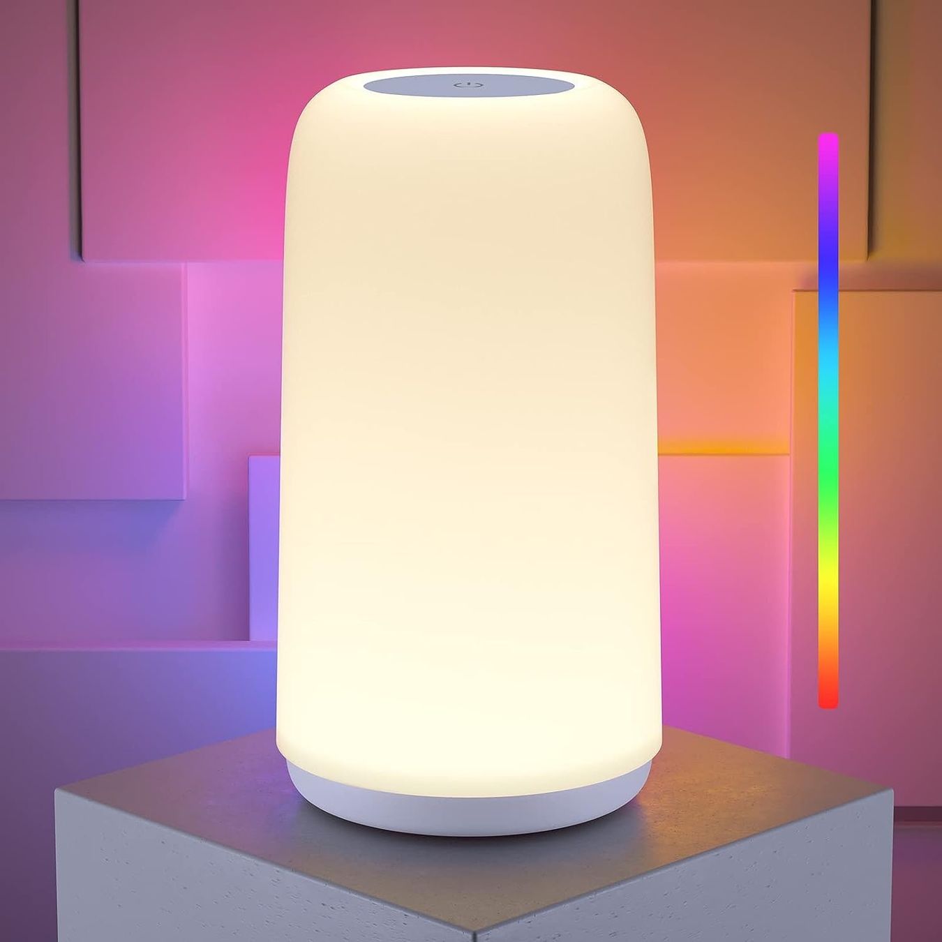 Lampade: LED Nachttischlampe Touch dimmbar mit RGB – Nuovo e nell'imballaggio originale da Nuglar venduto da SaleRitter 3
