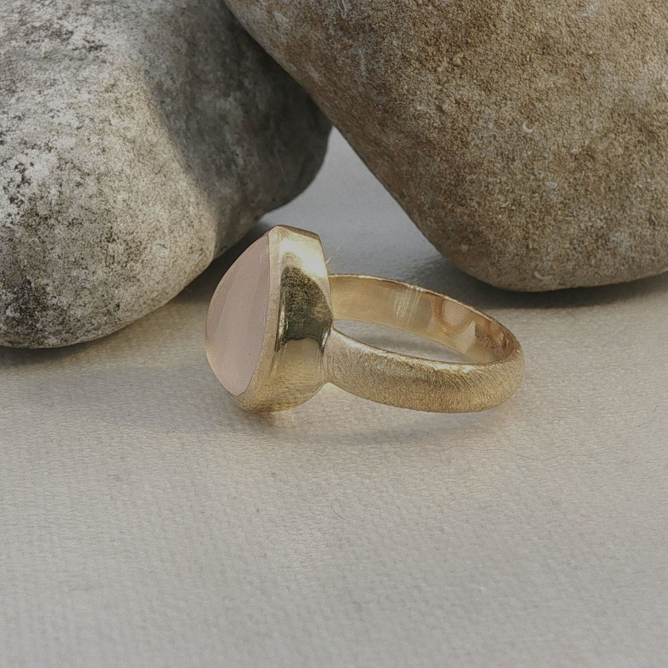 Olga Ribler Ringe: Rosenquarz Ring Silber Unikat 55 – Neu (gemäss Beschreibung) aus Luzern von Schmuckoutlet 2