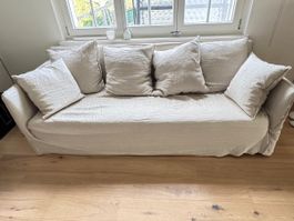Gervasoni Ghost 12 Design-Sofa – 220 cm – Lino Bianco