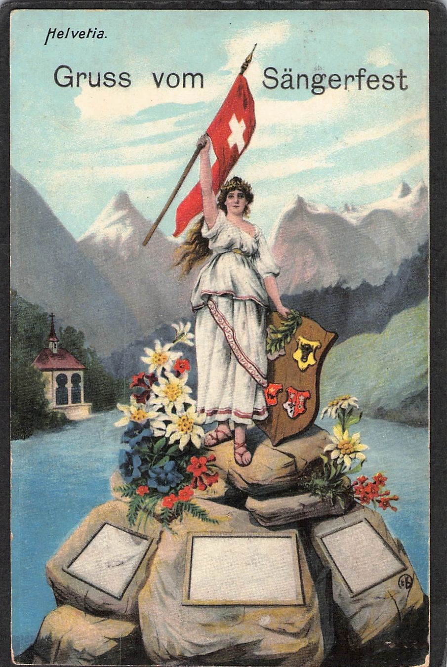 Cartoline postali: #Gruss vom Sängerfest , gel. 1908 – Usato da Reichenburg venduto da Pipo-67