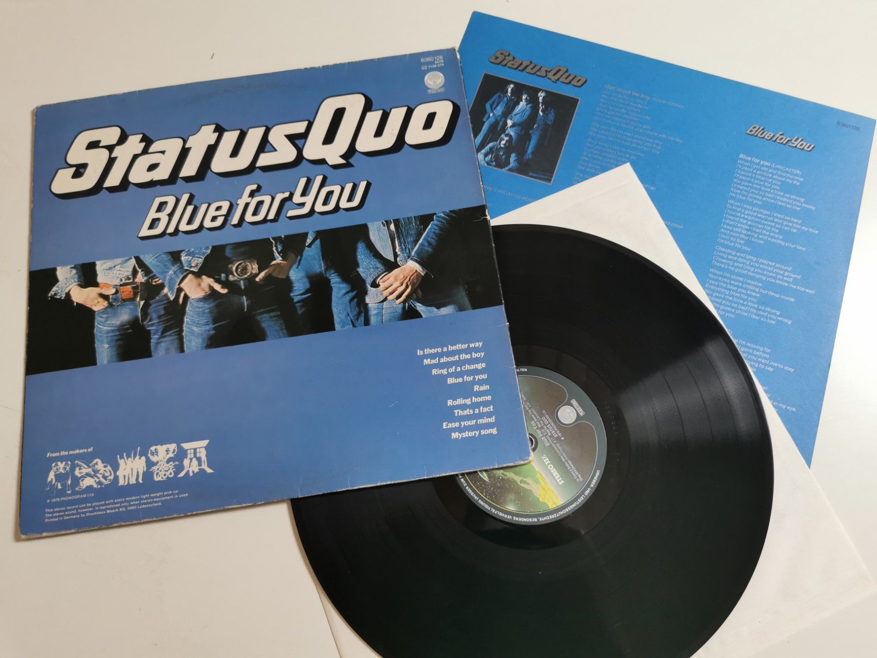 Dischi in vinile: STATUS QUO -  BLUE FOR YOU – Usato da Grafenried venduto da House-of-Oldies 1