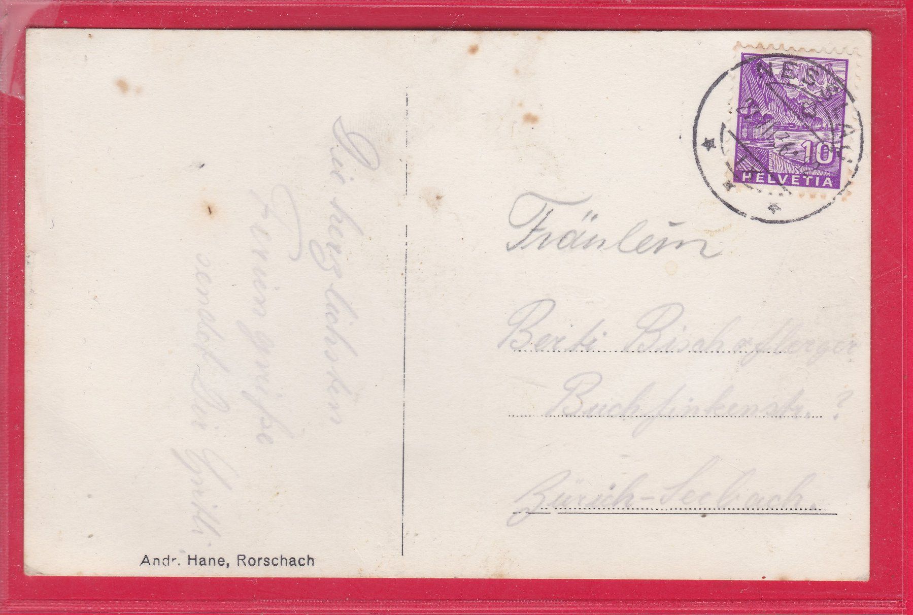 Cartoline postali: KURHAUS HÄBERLI, NESSLAU, 27.7.1936 – Usato da Oberrieden venduto da Gebirgsstelze 1
