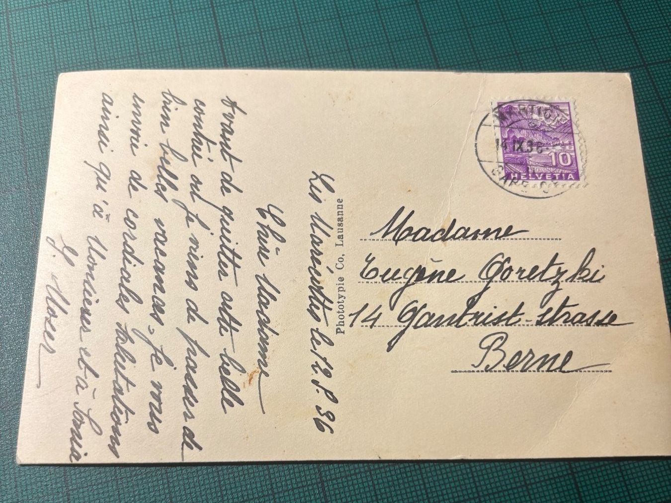 Ansichtskarten: AK Les Marécottes s/Salvan 1936. – Gebraucht aus Utzenstorf von Rose0303 2