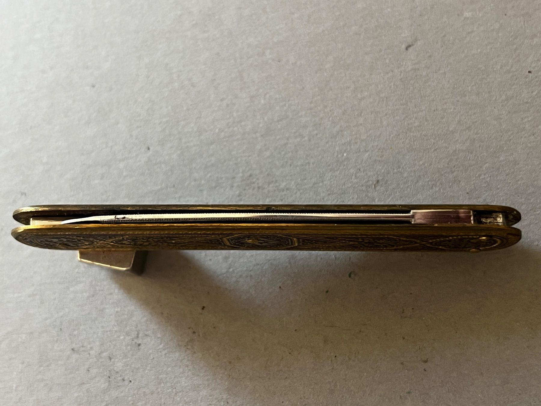 Solingen Taschenmesser: Vintage Sackmesser 81 mm - Messinggriffe - Manicureklinge – Gebraucht aus Zürich von FV.vintage 7